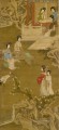 唐陰の古い中国の墨に基づいて花嫁のドレスの匿名コピーを作成する